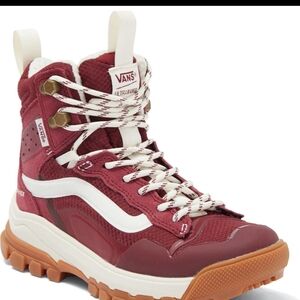 Vans Women's Burgundy High-Top Sneakers
